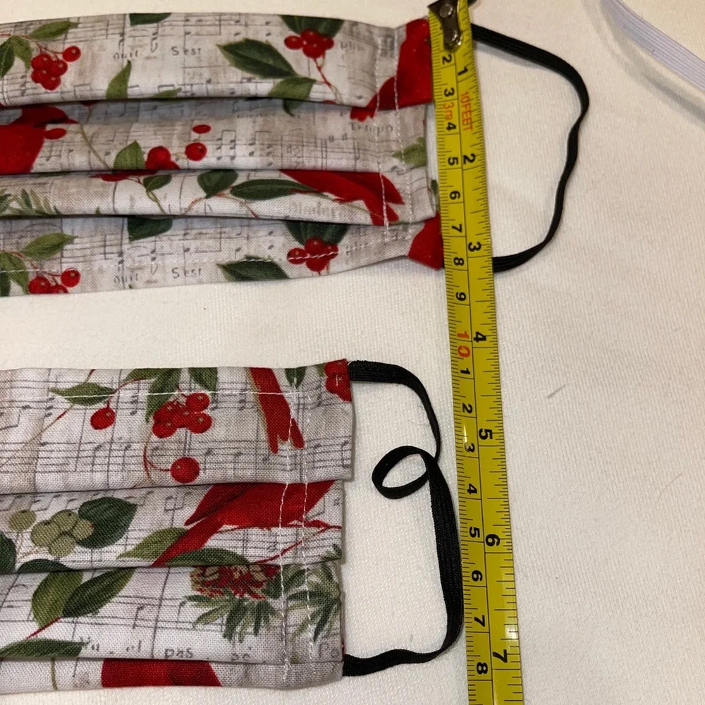 Handmade masks with Cardinal‎ print